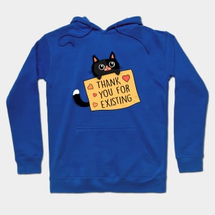 Cat and gratitude Hoodie